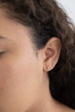 BROQUEL ARLET ORO 1OK LUNA Y ESTRELLA LISAS - Imagen 3