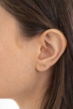 BROQUEL ANGELICA ORO 10K LIBÃ‰LULAS ZIRCONIAS - Imagen 2