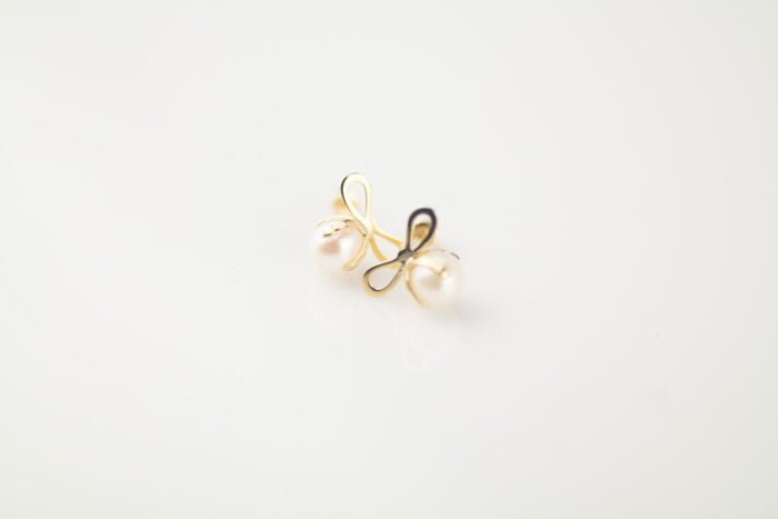 BROQUEL ALBA ORO 10K MOÃ‘O CON PERLA NATURAL - Imagen 3