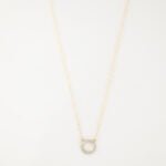 GARGANTILLA GRACE CIRCULO ZIRCONIAS ORO 10K