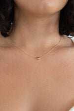 GARGANTILLA GISELA CORAZON LISO ORO 10K - Imagen 2