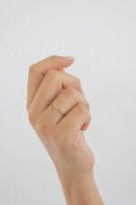 ANILLO RAHIM ZIRCONIAS ENCONTRADA ORO 10K - Imagen 2