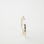 ANILLO RAMAR ORO 10K PUNTAS ORO BLANCO ZIRCONIAS
