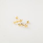 BROQUEL KERANA ESTRELLA TRIPLE PLATA BAÑO ORO