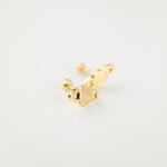 BROQUEL KOSMO PLANETA LISO PLATA BAÑO ORO