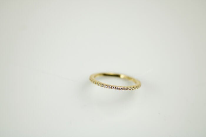 ANILLO CHURUMBELA ZIRCONIAS PLATA BAÑO ORO - Imagen 3