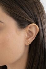 BROQUEL ARIA ORO 14K BOLA 4MM