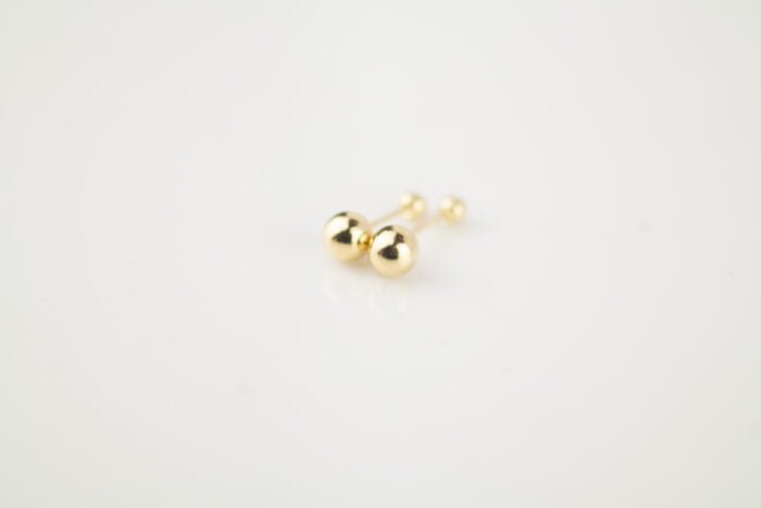 BROQUEL ALÃ ORO 10K BOLA 4MM - Imagen 2