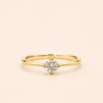 ANILLO MOISSANITA 30PTS ORO AMARILLO 10K