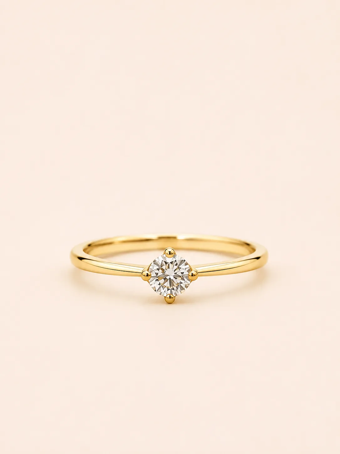 MOINT01 ANILLO MOISSANITA 30PTS ORO AMARILLO 10K - Imagen 1